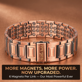 Men's 6-Magnet Copper Bracelet